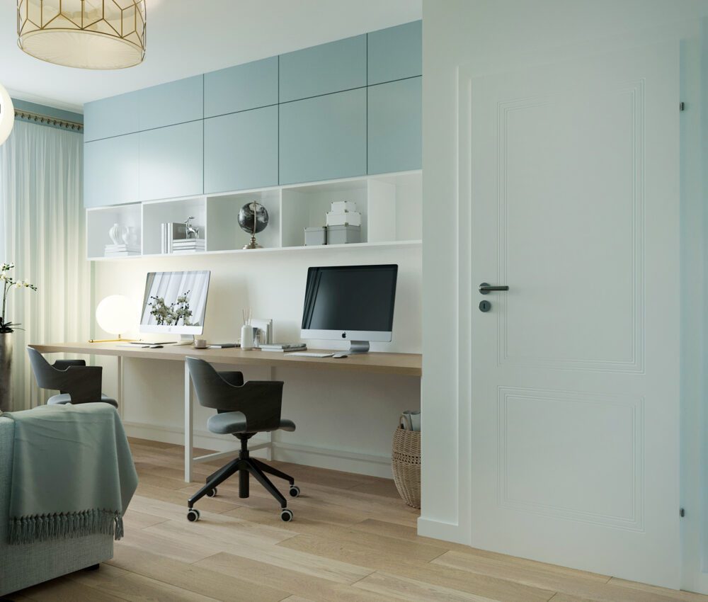 Projekt sypialni z dużym łóżkiem